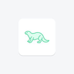 Otter, vector, pixel perfect, illustrator file
