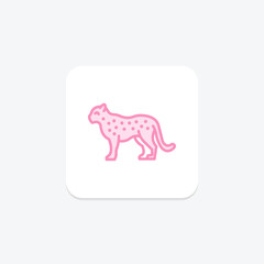 Leopard, vector, pixel perfect, illustrator file