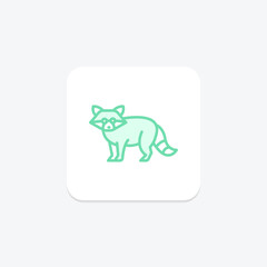 Raccoon, vector, pixel perfect, illustrator file