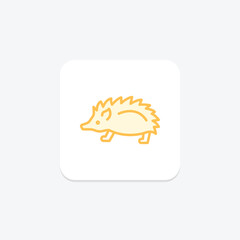 Porcupine, vector, pixel perfect, illustrator file