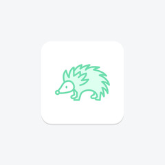 Hedgehog, vector, pixel perfect, illustrator file
