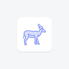 Antelope, vector, pixel perfect, illustrator file