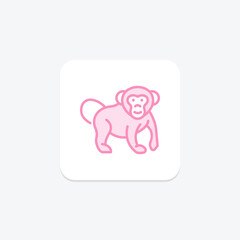 Chimpanzee, vector, pixel perfect, illustrator file