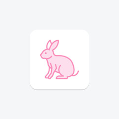 Hare, vector, pixel perfect, illustrator file