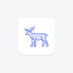 Caribou, vector, pixel perfect, illustrator file