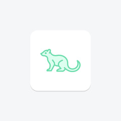 Mongoose, vector, pixel perfect, illustrator file