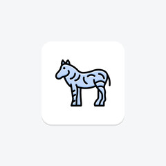 Zebra, vector, pixel perfect, illustrator file