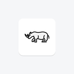 Rhino, vector, pixel perfect, illustrator file