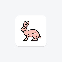 Rabbit, vector, pixel perfect, illustrator file