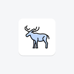 Moose, vector, pixel perfect, illustrator file