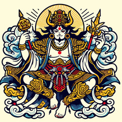 god vector illustration