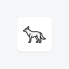 Coyote, vector, pixel perfect, illustrator file