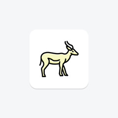 Antelope, vector, pixel perfect, illustrator file