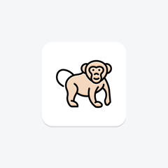Chimpanzee, vector, pixel perfect, illustrator file