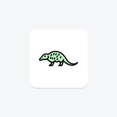 Pangolin, vector, pixel perfect, illustrator file