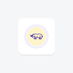 Rhino, vector, pixel perfect, illustrator file