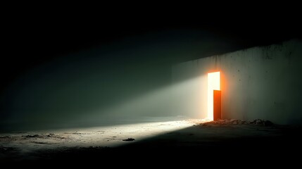 A bright and symbolic visual of an open door leading to warm light representing opportunity given by mothers