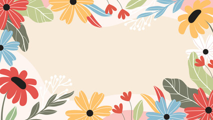 Abstract background poster with empty space for Women's Day Mother's Day Easter Spring background