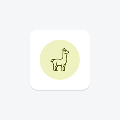Llama, vector, pixel perfect, illustrator file