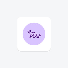 Mongoose, vector, pixel perfect, illustrator file
