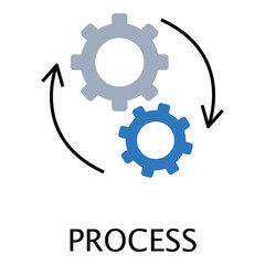 Cycle and Step-by-Step Process vector Icon design