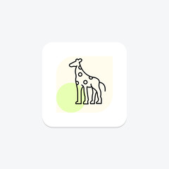 Giraffe, vector, pixel perfect, illustrator file