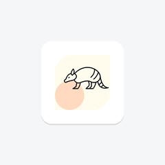 Armadillo, vector, pixel perfect, illustrator file
