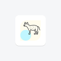 Hyena, vector, pixel perfect, illustrator file