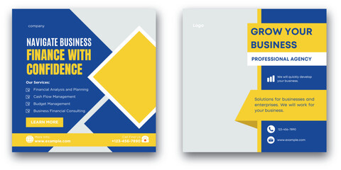 Business Financial Consulting and Professional Agency Services Design