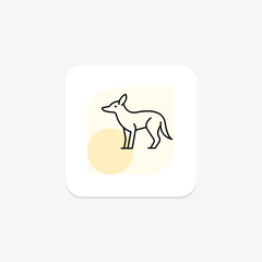 Jackal, vector, pixel perfect, illustrator file