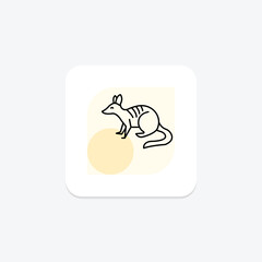 Numbat, vector, pixel perfect, illustrator file
