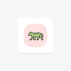 Tiger, vector, pixel perfect, illustrator file