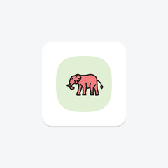 Elephant, vector, pixel perfect, illustrator file