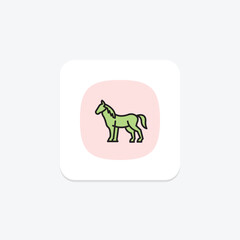 Horse, vector, pixel perfect, illustrator file