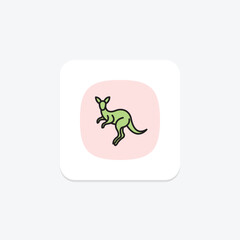 Kangaroo, vector, pixel perfect, illustrator file