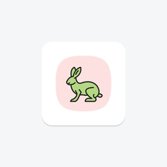 Rabbit, vector, pixel perfect, illustrator file