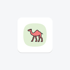Camel, vector, pixel perfect, illustrator file