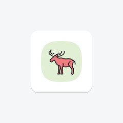 Moose, vector, pixel perfect, illustrator file