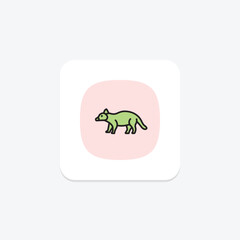 Binturong, vector, pixel perfect, illustrator file