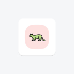 Fossa, vector, pixel perfect, illustrator file