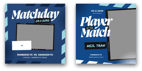 Dynamic Soccer Match Social Media Templates for Engaging Content
