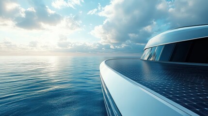 Obraz premium Boat view ocean serenity