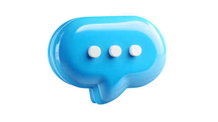 3d glossy message icon