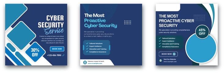 Fototapeta premium Proactive Cybersecurity Solutions Promotion for Business Protection and Trust