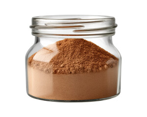 Glass Jar Filled with Finely Ground Cumin Powder