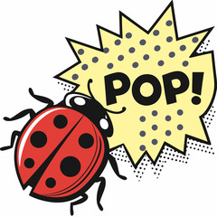 Ladybug in Comic Burst