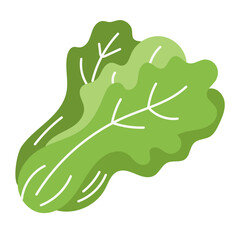 bok choy. hand drawn doodle illustration. vector