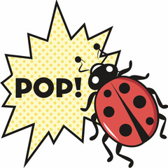 Ladybug in Comic Burst