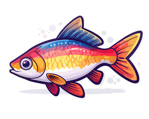 Fototapeta premium Fish icon. Cartoon of fish vector icon for web design isolated on white background