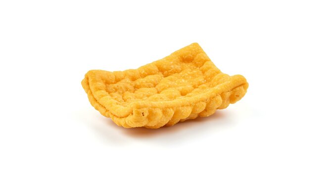 Snack joelho white background. Brazilian food